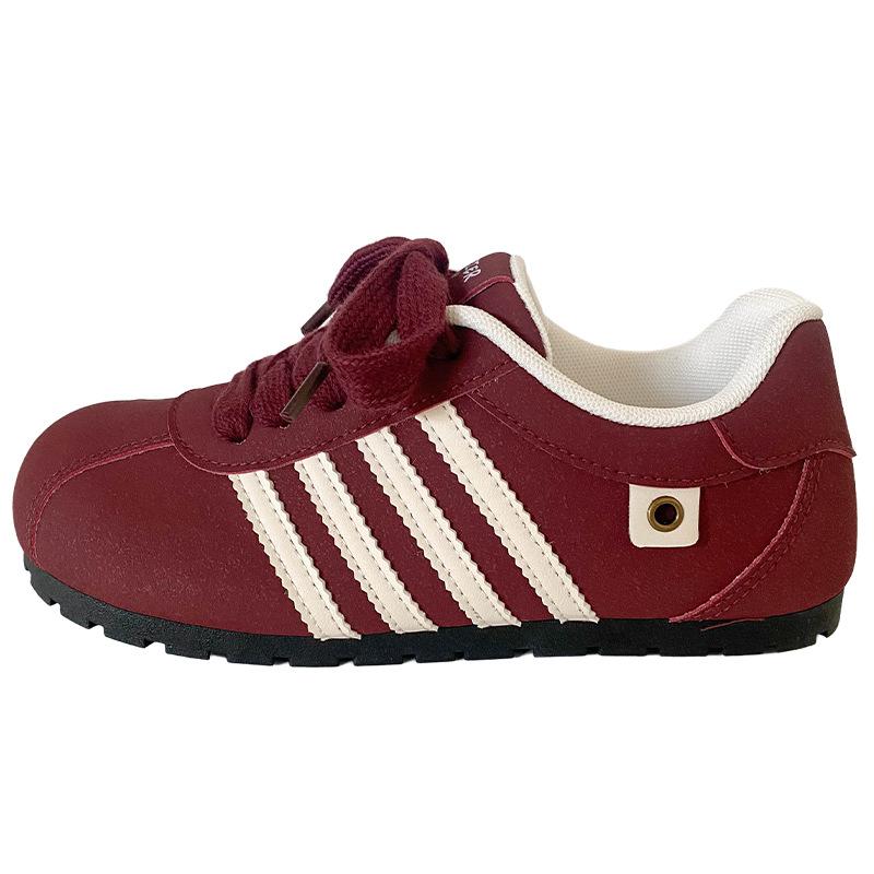 

B3515 латексная стелька/легкие кроссовки Forrest Gump женские нишевые туфли-пуфы женская обувь повседневная обувь для сноубординга белые туфли 35 красный