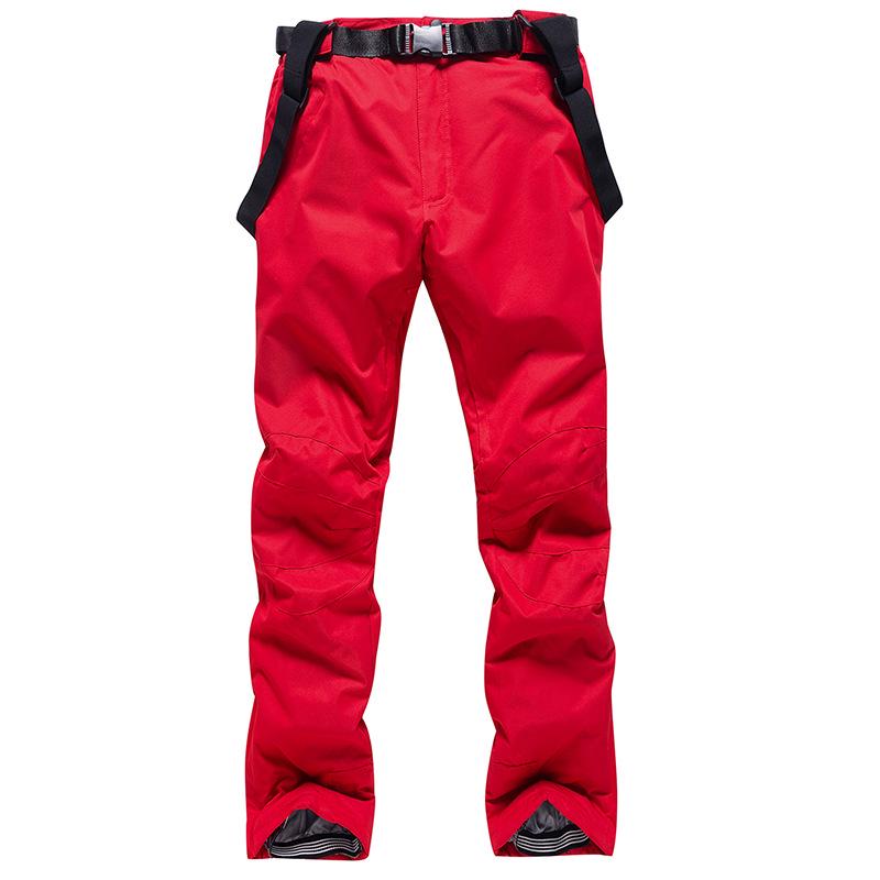 Unisex Ski Pants with Suspenders, Winter Windproof, Waterproof, and Insulated for Snowboarding and Skiing