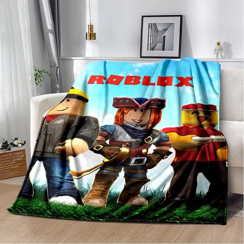 2025 New Style R-Robloxs Cartoon Game Gamer Soft Blankets,Keep Warm Throw Blanket Comfortable Blanket for Beds Sofa Home Bedroom