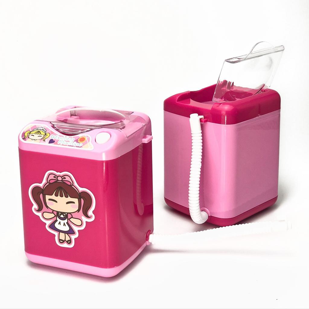 Washing Machine Toy Mini Electric Makeup Brush Cleaner Automatic Cleaning Washing Machine Play Home Toy Coffee Mixer