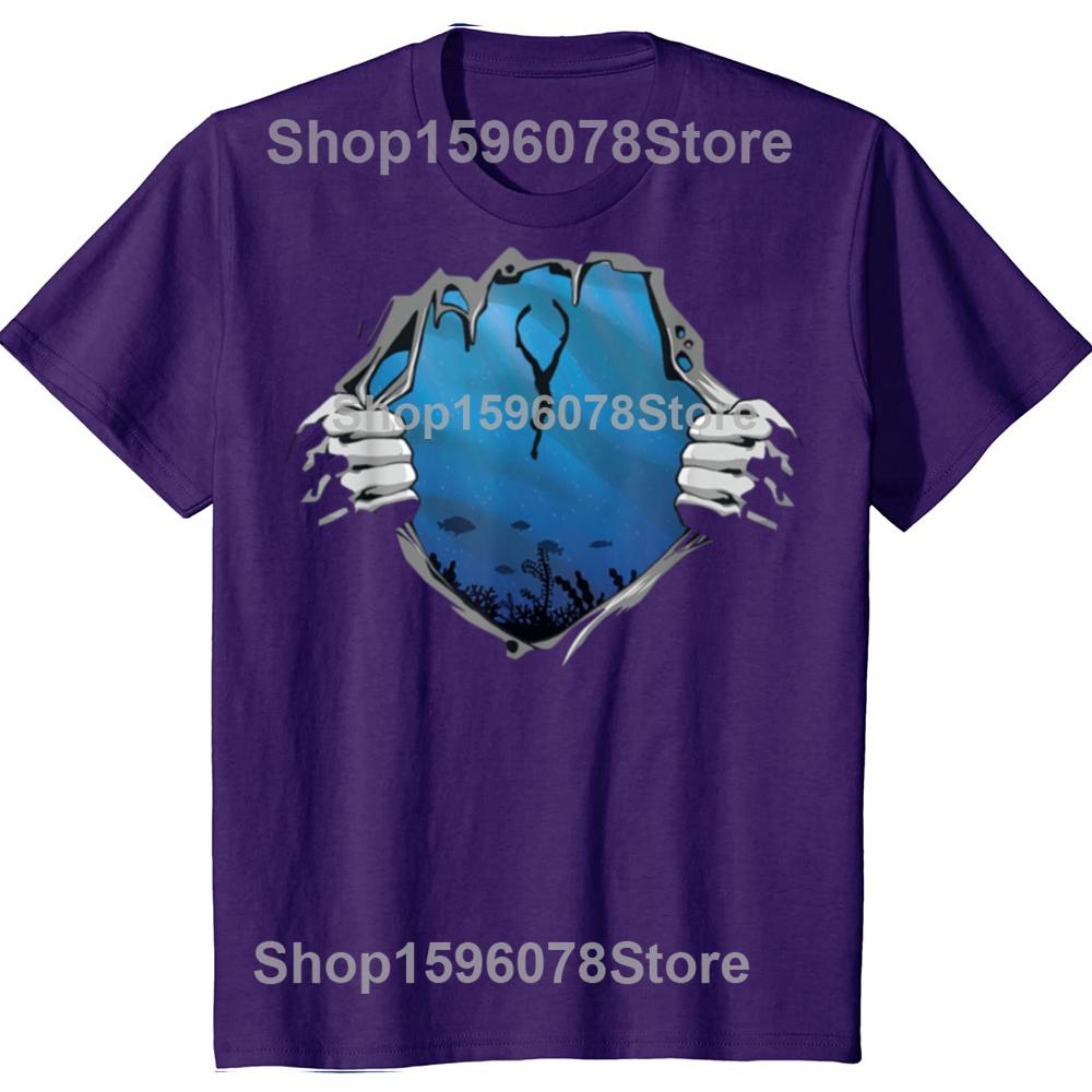 Funny Diving Freediver and Freediving Graphic T Shirts Men Cotton Humor Streetwear Tee Shirt Short Sleeve Unisex Loose Clothing