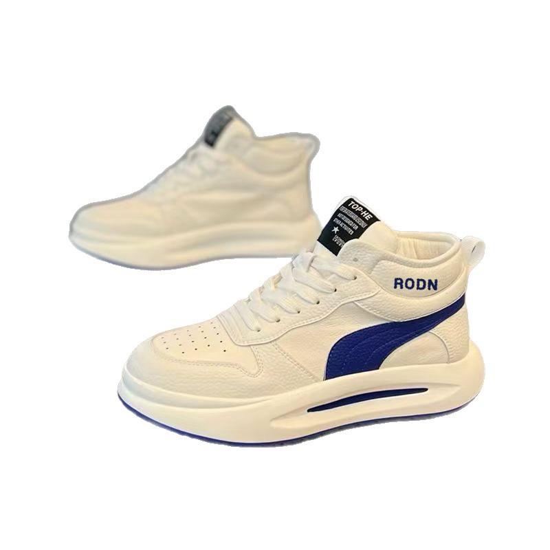 Leather High-top Shoes Couple Shoes Autumn and Winter New Versatile Student Casual Sports Shoes Men's Shoes