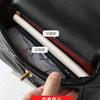 Borsa bocca in pelle di pecora stile Xiaoxiangfeng da donna, borsa a tracolla a rombi con catena, borsa in pelle da donna con chiusura, borsa a tracolla messenger 19