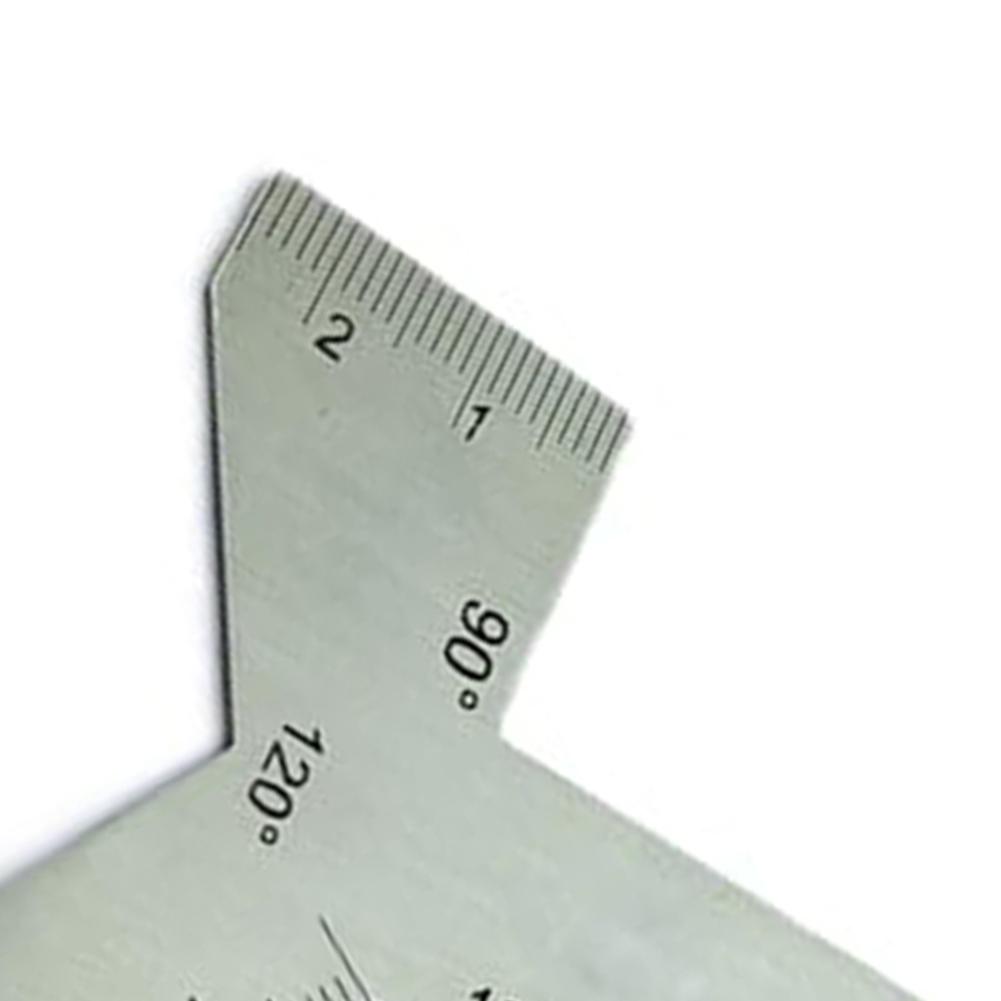 Angle Verification Tool for Drill Bits and Threads with 55 60 90 118 120 Degree Reference Faces In Lightweight Stainless Design