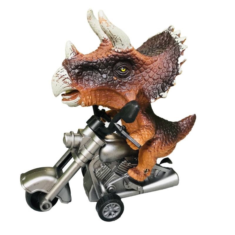 

Rex Simulation Tyrannosaurus Motorcycle Model Dinosaur Locomotive Toy Decoration Style D