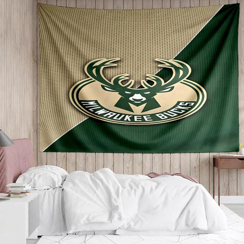 1PC Bucks Team Logo Artwork Quick-Dry Tapestry, Unique Design Tapestry, Suitable for Bedroom,Livingroom, Playroom,Heartwarming Holiday Gifts