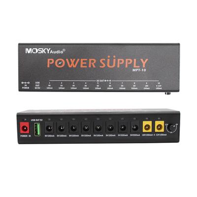 11-Channel Guitar Pedal Power Supply with Independent Short Circuit Protection Pedal Board Power