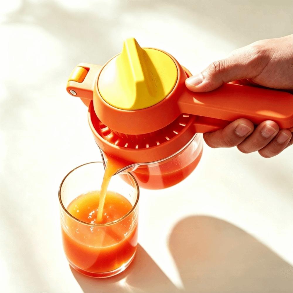 Hand-operated Rotary Manual Lemon Juicer Labor Saving Citrus Presser Portable Orange Squeezer  Home