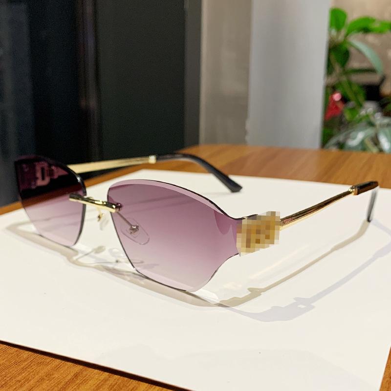 Mijia Metal Frameless Polygon Sunglasses Women'S Sunglasses Trendy Sunglasses