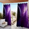 1pc Outdoor Waterproof Oil-proof Curtains,Modern Sunshade Colorful Galaxy Universery Sky Star Print Curtain For Living Room