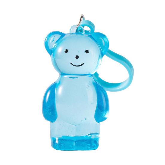 Clear Bear Squeeze Toy with Stress Relief Bear Hanging Buckle Sensory Toy Slow Rising Sugar Stress синий