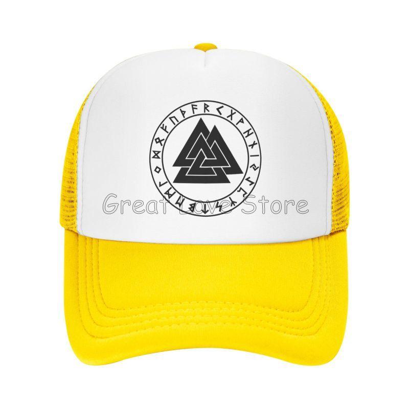 Vikings Mythology Pagan Rune Baseball Cap Summer Outdoor Breathable Mesh Cap Unisex Sun Protection Hats Adjustable Snapback Hat