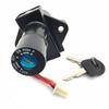 Motorcycle Electrical Ignition Switch Fuel Gas Cap Cover Seat Key Lock Set for Suzuki GN250 WJ250 1985-2001