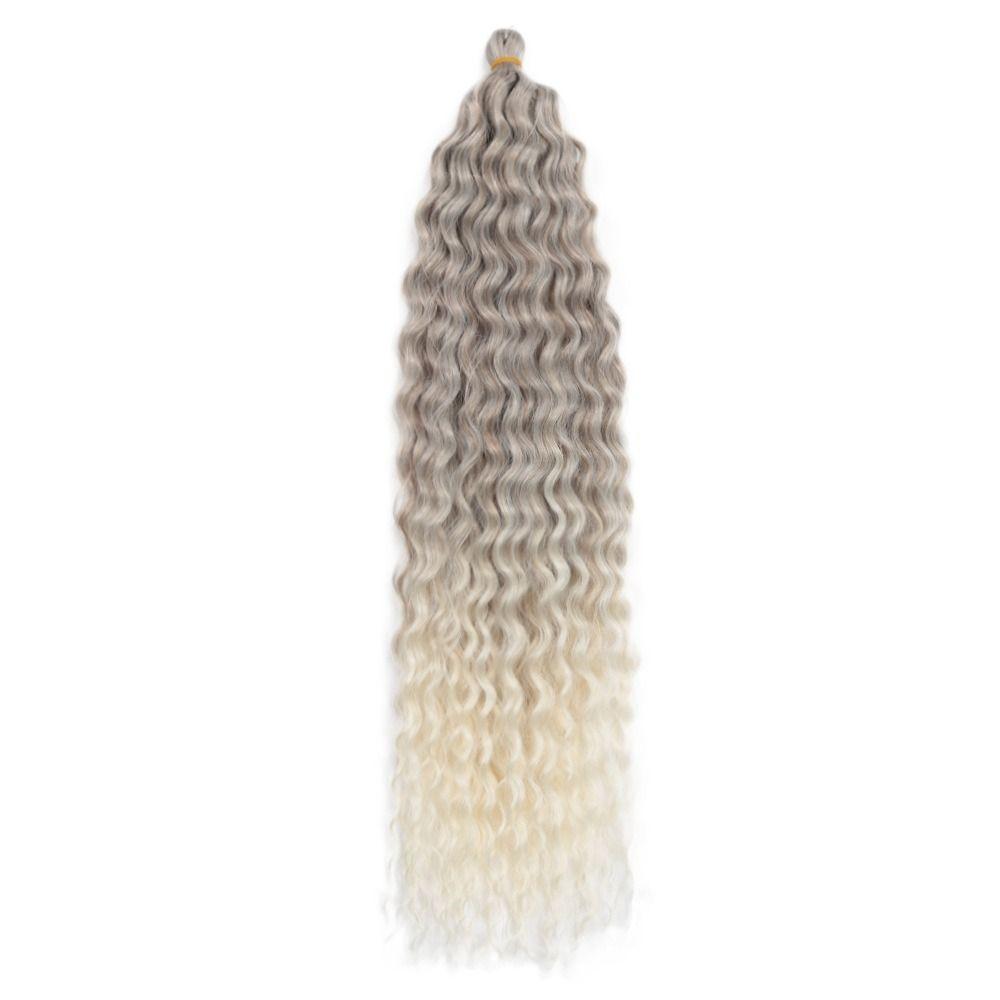 Heat Resistant Fiber Deep Wave Wig Ombre Marly Hair Synthetic Crochet Hair Kinky Curly Hair