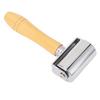 Leather Roller Press Seam Rolling Craft Glue Laminating Tool Stainless Steel with Wooden Handle