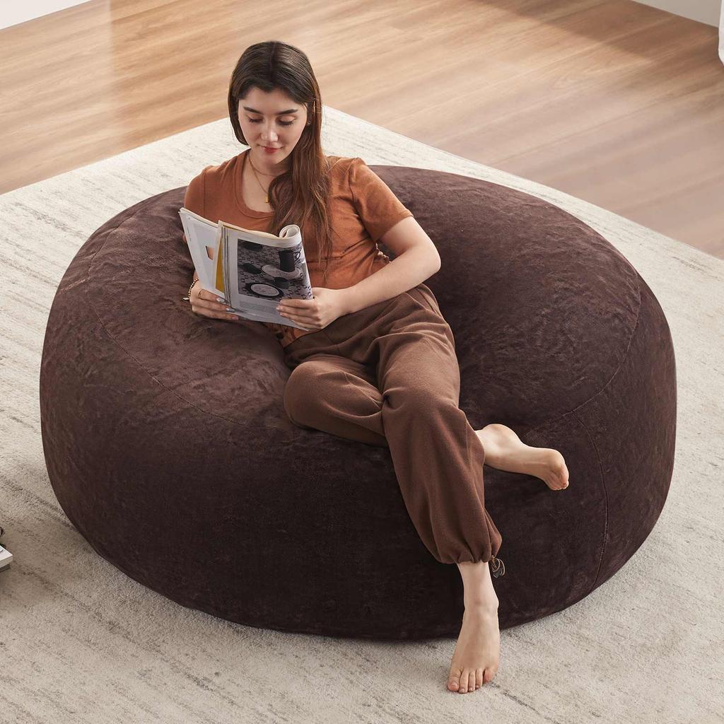5FT Bean Bag, Bean Bag Chair, Sofa for Adults, Soft and Comfortable Reading Chair, Suitable for Bedrooms, Balconies and Other Places