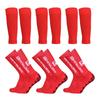 3 Paar rutschfeste Fußballsocken und Wadenstulpen, Outdoor-Sport-Laufsocken, Stretch-Socken, Sportsocken mit Grip