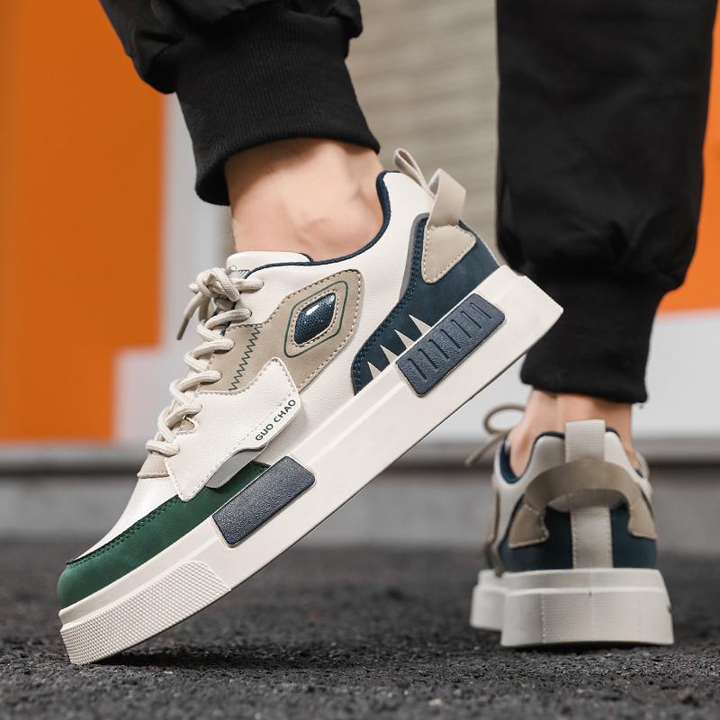 Men Shoes Sneakers Chunky Mens Casual Shoes Luxury Breathable Men Walking Shoes Trend Leather Shoes for Men Running Shoes Male Footwear