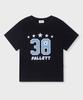 FALLETT Number 38 Short Sleeve T-Shirt Black