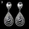 Lady Girl Elegant Teardrop Dangle Drop Ear Studs Rhinestone Earrings Cocktail AVE
