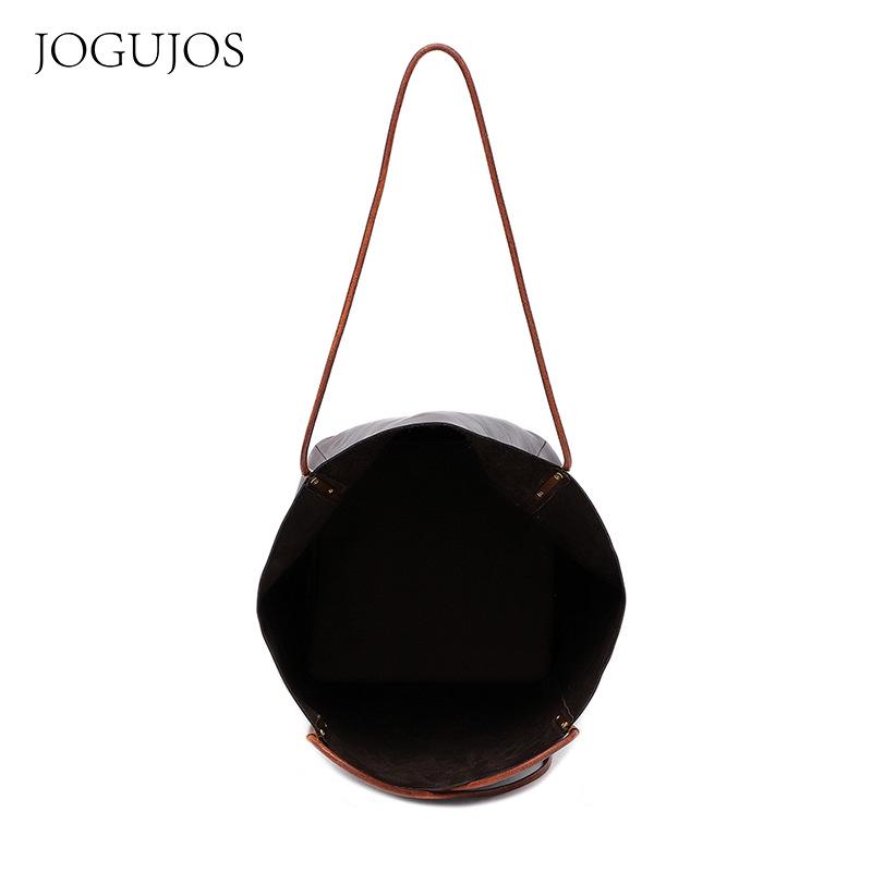 JOGUJOS Women's Genuine Leather Tote & Crossbody Bag - Large Capacity, Versatile, Casual Handbag
