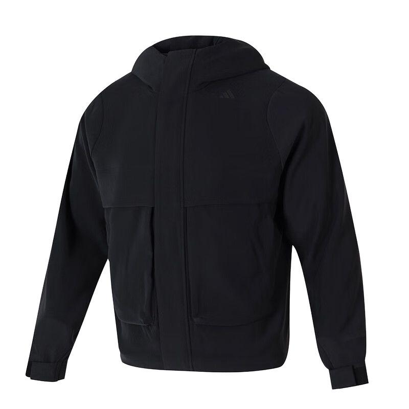 

Adidas Удобная куртка с капюшоном и длинным рукавом Мужские куртки Черные JL9353 M