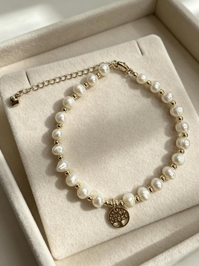 French Pearl Pendant Bracelet: Luxury Star Heart Design, Versatile Hand Jewelry