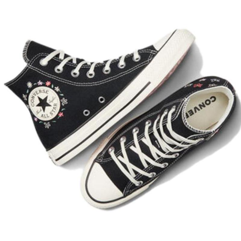 Converse Chuck Taylor All Star Versatile & Comfortable Durable & Lightweight High Top Espadrilles Women's Black & White