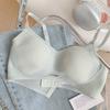 Women's Rabbit Ear Ultra-thin Large Chest Minimizing Underwear Gathering Side Breast Light and Comfortable Wire-free Bra