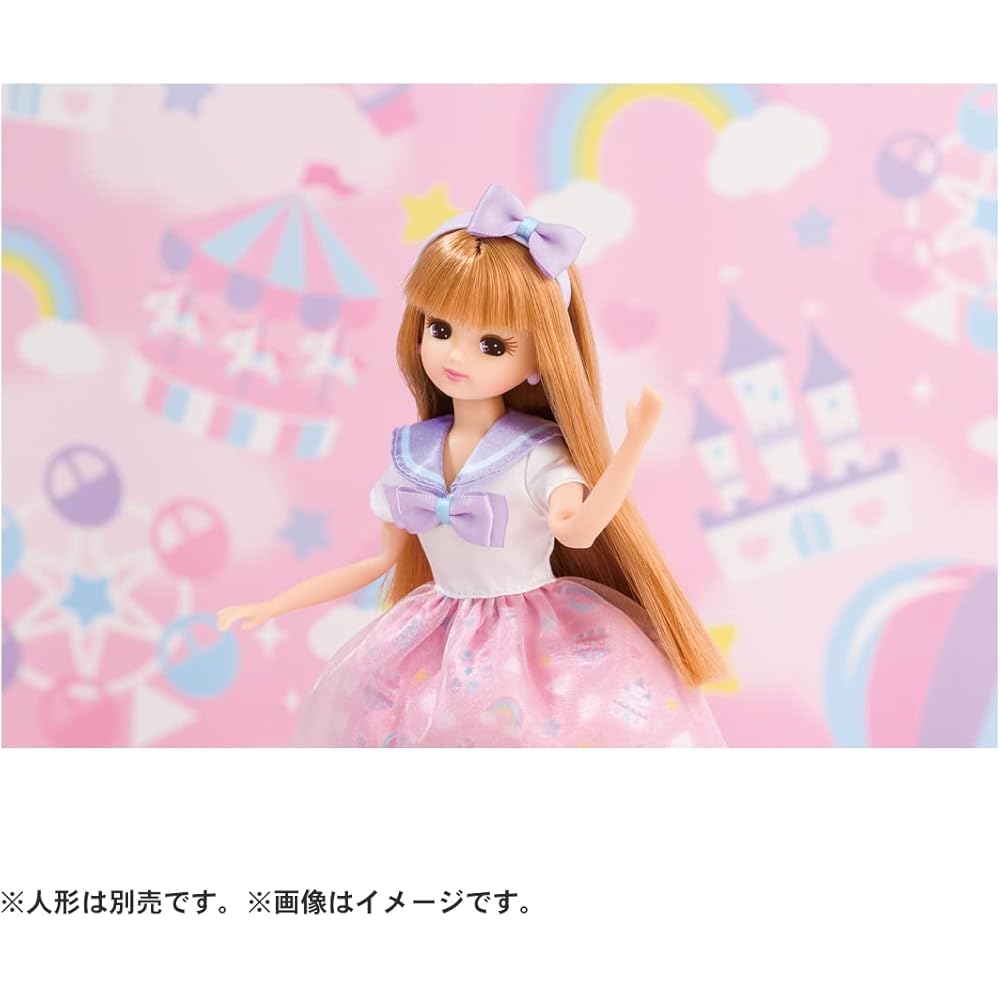 Takara Tomy Licca-chan Dress LW-09 Dreamy Amusement Park Dress-Up Toy for Ages 3 and Up
