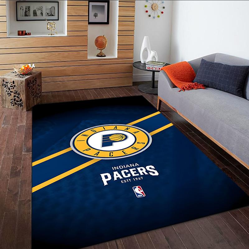 Pacers Basketball Team Carpet, Kitchen Rugs, Yoga Mat, Non-Slip Mats, Rug for Bathroom, Living Room Bedroom, Camping Rugs Christmas Gift