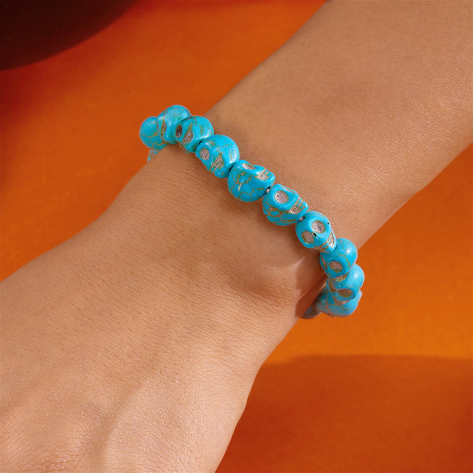 

Bead 60pcs Mixed Color Turquoise Head Loose Spacer Bead Charm for Crafting, Jewelry Making Accessory Color 8x10mm one size