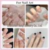 Internet Celebrity Nail Art: High Gloss White Half-Pearl Nail Caps