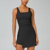Womens Sleeveless Slim Fit Skirt Dress With Built-in Shorts Tennis Yoga Running Fitness Sportwear