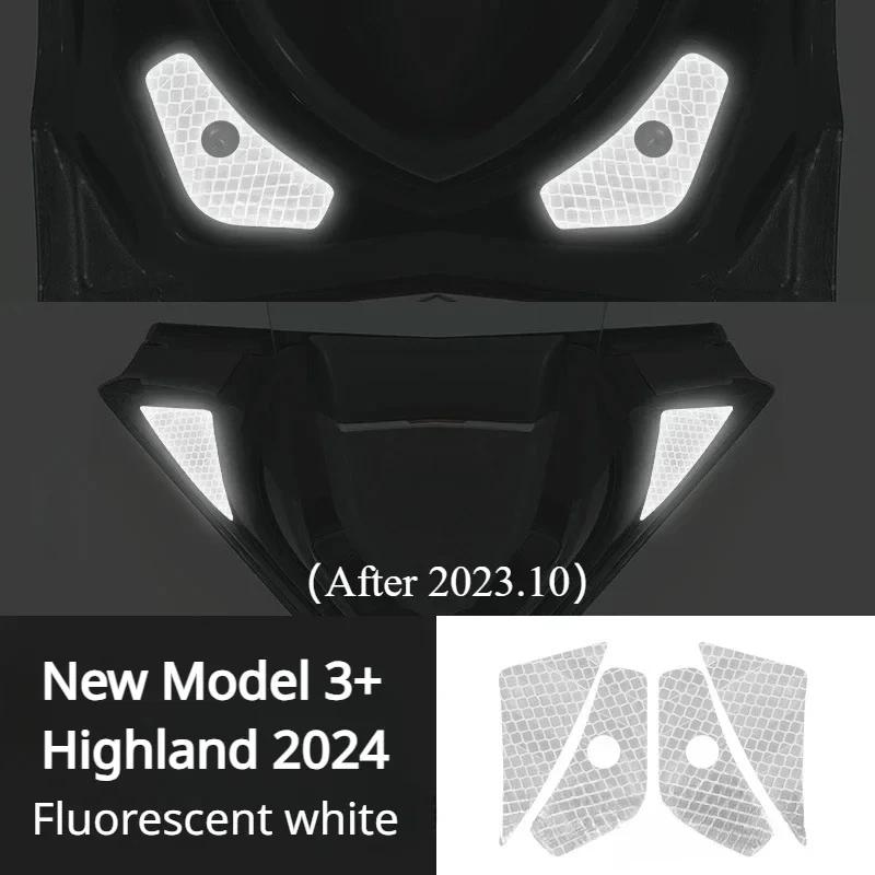 Door Reflective Warning Sticker for Tesla Model 3 Y Accessories Reflectiver Safety Warning Sticker Bright Car Decoration Sticker