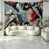 Jujutsu Kaisen Wall Tapestry Aesthetic Wall Hanging Printed Fabric Blanket Decorative Tapestries for Bedroom Living Room Home Decor