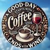 Retro Metal Tin Sign A Good Day Starts with Coffee Vintage Rustic Wall Art Kitchen Cafe Bar Farmhouse Decor 8x12 Inch