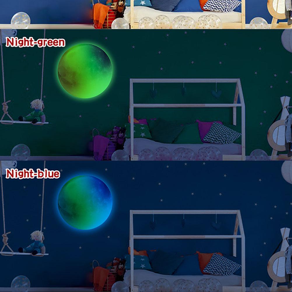 Luminous Moon Stars Wall Stickers for Kids room Bedroom Decor Glow in the dark Earth Wall Decals Noctilucent Stickers Home Decor