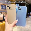 For Apple iPhone 13 14 15 Case iPhone 13 Plus 14 Plus Cover Capa Phone Back Bumper Shockproof TPU Liquid Silicone Soft Fundas