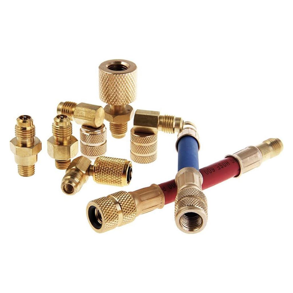 Convenient 90-Degree Adapter R134A R12 Car Air Conditioner Refrigeration Converting Adapter Perfect for Better Cooling