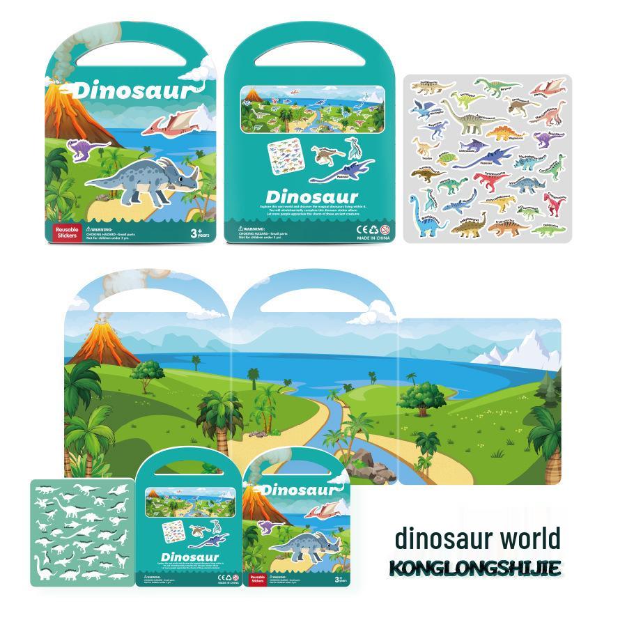 Children's Reusable Silicone Sticker Book: DIY Educational Toy with Jelly Stickers