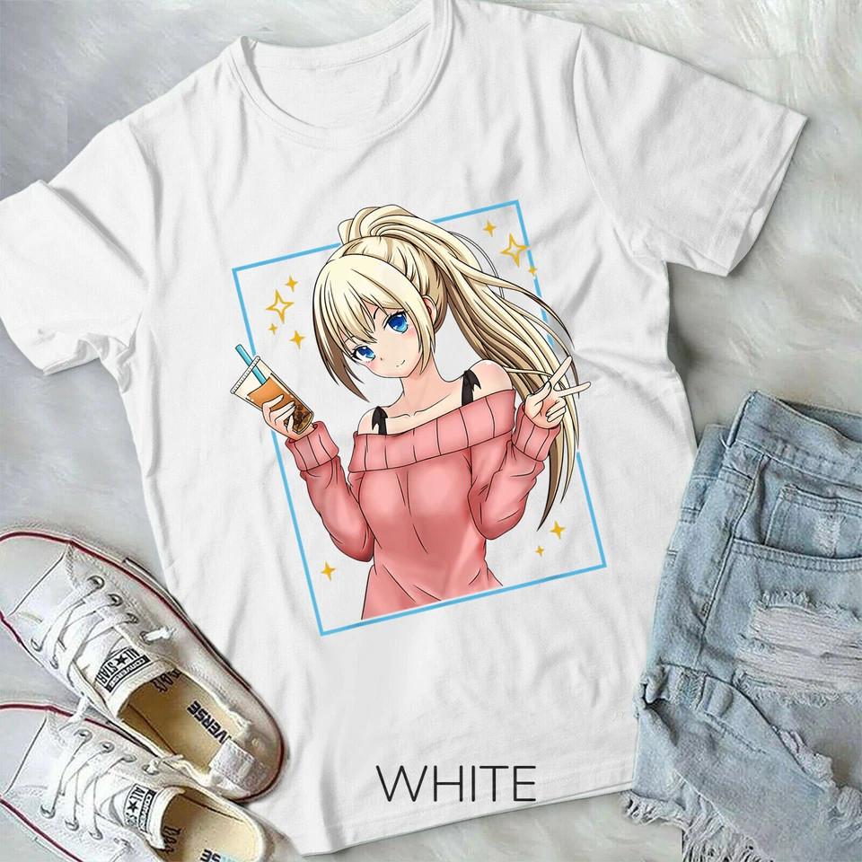 

Bubble Tea Kawaii Japanese Fan Otaku Nihon Kanji Soba Manga White Unisex T-Shirt XL