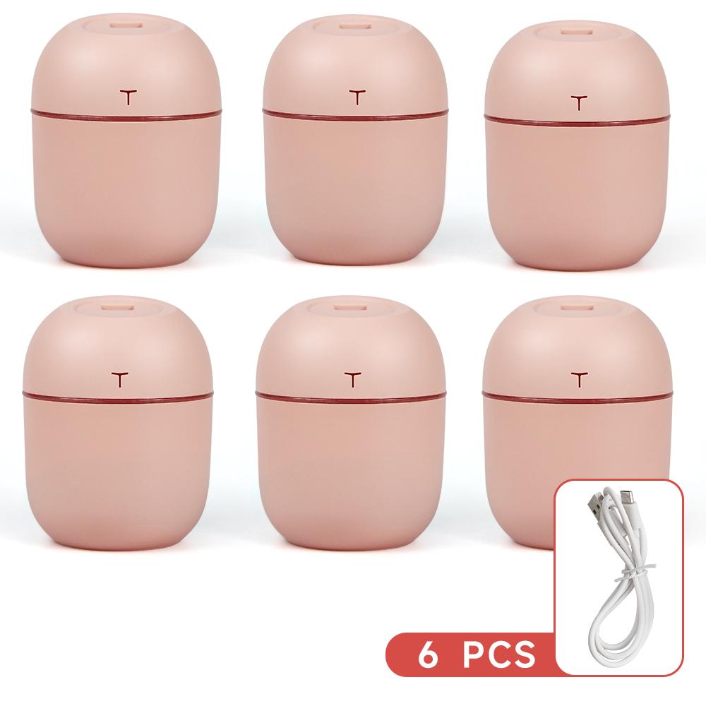 Mini USB Air Humidifier 220ML Portable Ultrasonic Humidifier with Colorful Night Light Quiet Operation for Home Office Bedroom