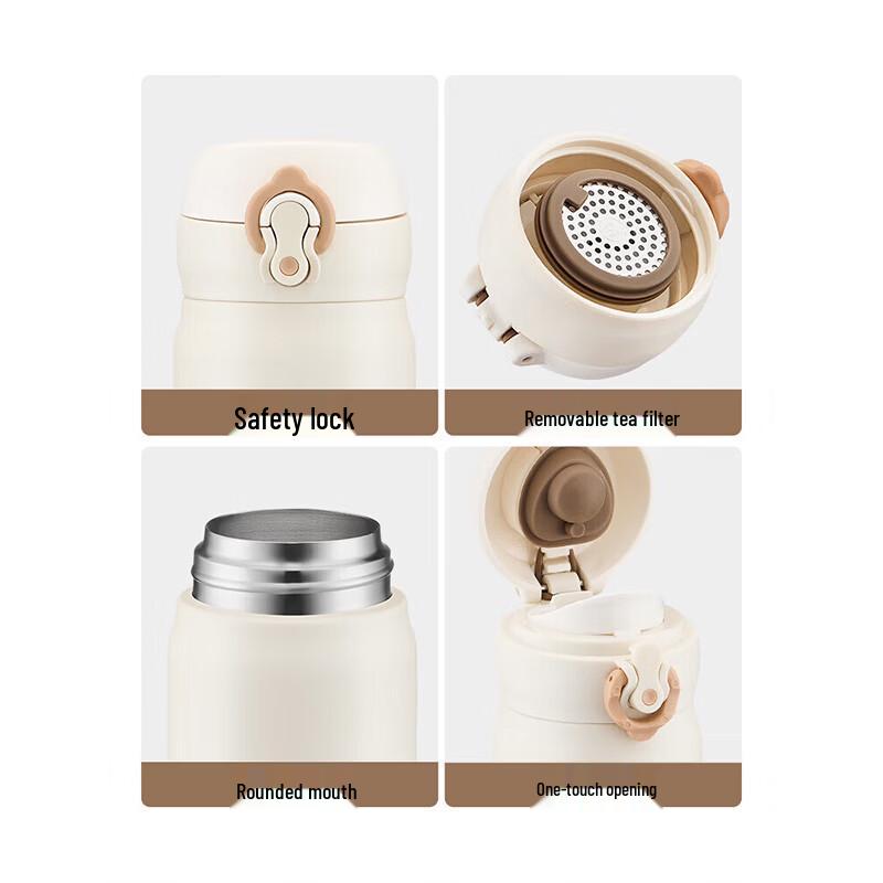 TAFUCO Stainless Steel Thermal Bottle with Pop-Up Lid