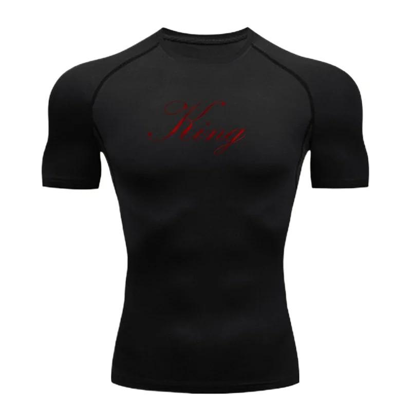 Compression T-Shirts for Men Gym Workout Running Comfortable Summer Athletic Quick Dry Tees Tops Short Sleeve Rash Sweat Absorbing