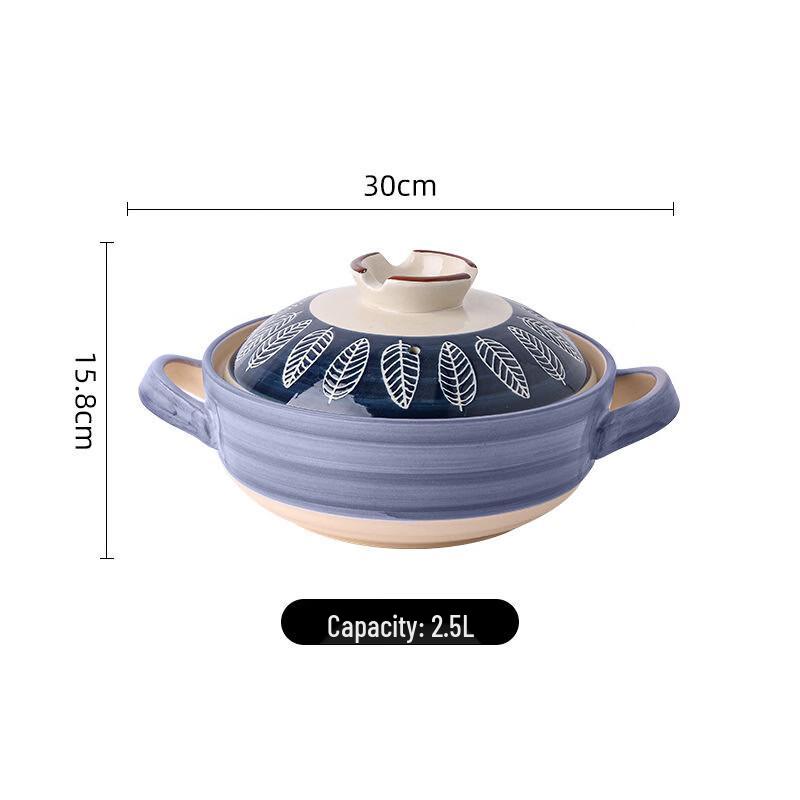Handun 2.5L High-Temperature Ceramic Casserole Pot