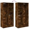 Wardrobe Smoked Oak Finish 100 x 50 x 200 cm Engineered Wood