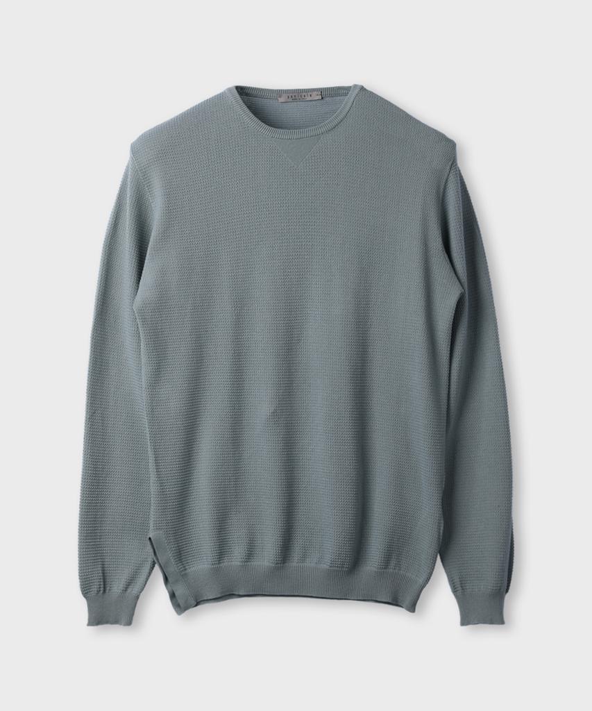 PANICALE Cotton Cutout Knit Shirt 4 Colors