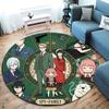 Spy Family Round Area Rug Carpet Rug For Living Room Bedroom Sofa Playroom Decor Nonslip Floor Mat