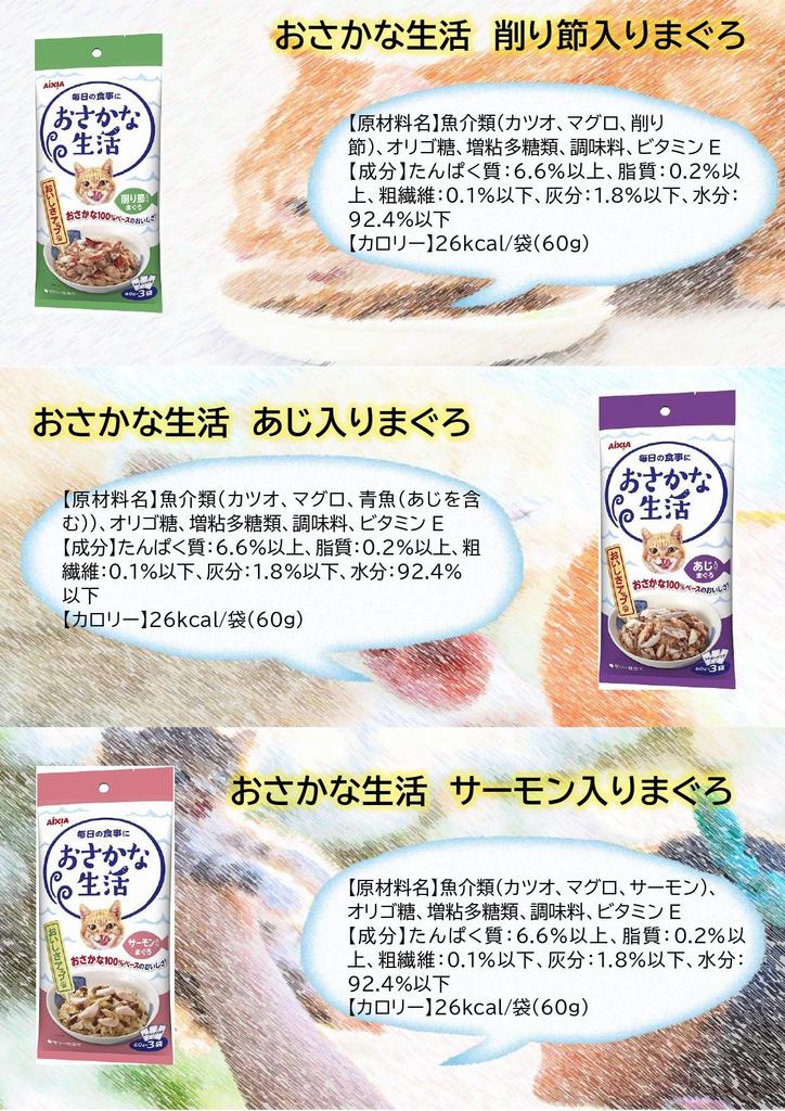 Aishia Fish Life 180g X 3 Cat Food 9 Types X Total 9 Pieces Assorted In Our Exclusive Cardboard Box Includes Pet Toy (60g Bags) 1, Store's (Ofish